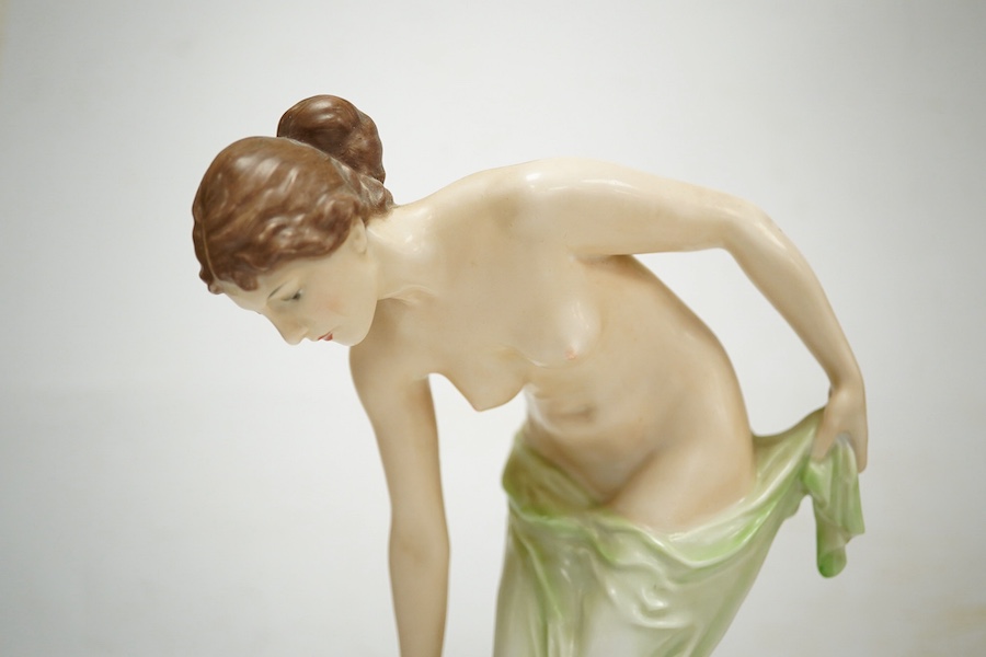 Ernst Wenck for Rosenthal, a figure of Fortuna, no.796, 30cm high. Condition - good
